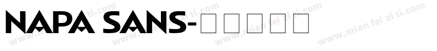 NAPA SANS字体转换